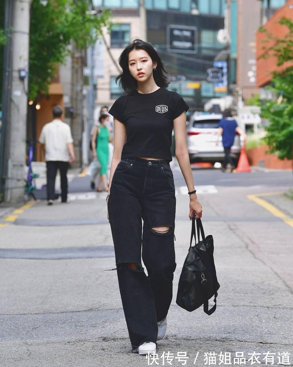西装裤|被韩国路人街拍惊艳到了,没有礼服和高跟鞋,基础款也能玩转时髦