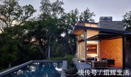 泳池|山中造个别墅,院中百年古树,庭院、壁炉、泳池,奢侈生活美如画