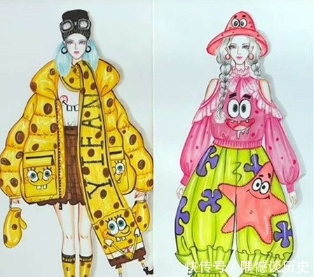 同是“卡通人物”设计衣服，忍了皮卡丘，看到海绵宝宝一眼沦陷