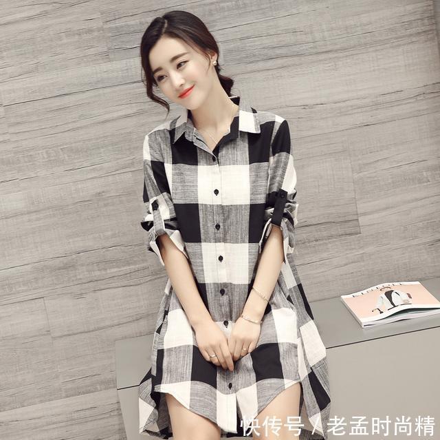 中长款|中长款衬衫,不放在裤子里,也可以穿出随意感