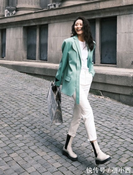 九分裤|穿西装外套别总是配裙子,搭配这些裤装更高级时髦,梨型身材必入