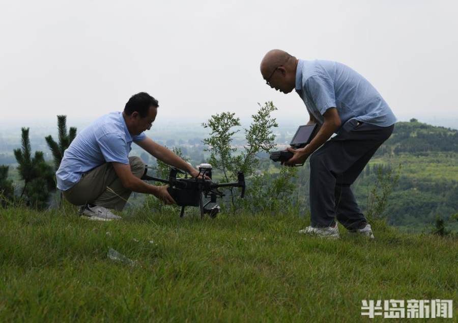 老王叫我来巡山，我把山头转一转！平度六曲山古墓群防火防盗用上“侦察机”|半岛聚焦 | 巡查