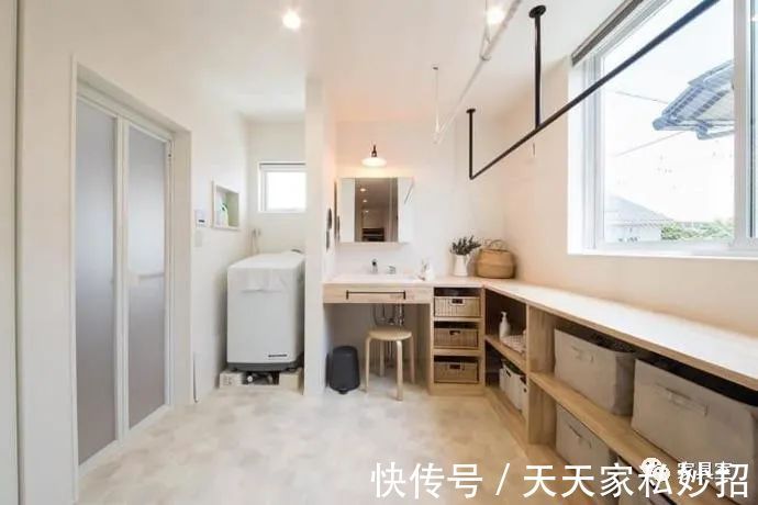 衣帽间|洗漱台外移做单间,内设洗衣房、衣帽间,这是家居界的“大局观”