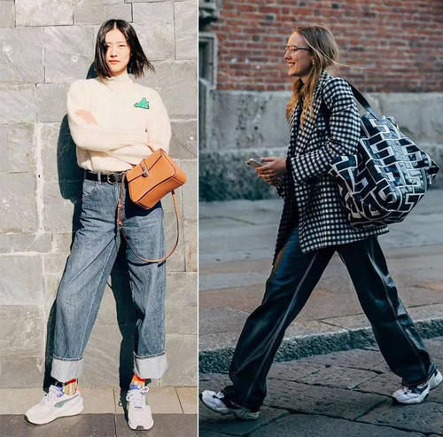 今春“阔腿裤＋运动鞋”为什么这么火？看完这些搭配示范你就懂了