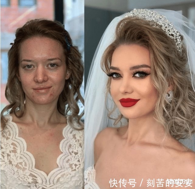 欧美妆才是真的“邪术”吧化妆前后对比,大妈变迪士尼公主!