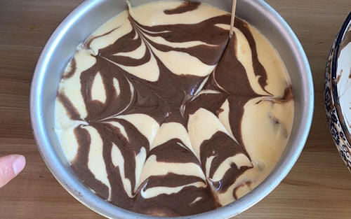 可可粉|节后上班早餐要吃好，教你做斑马纹蛋糕，绵软细腻，口味丰富