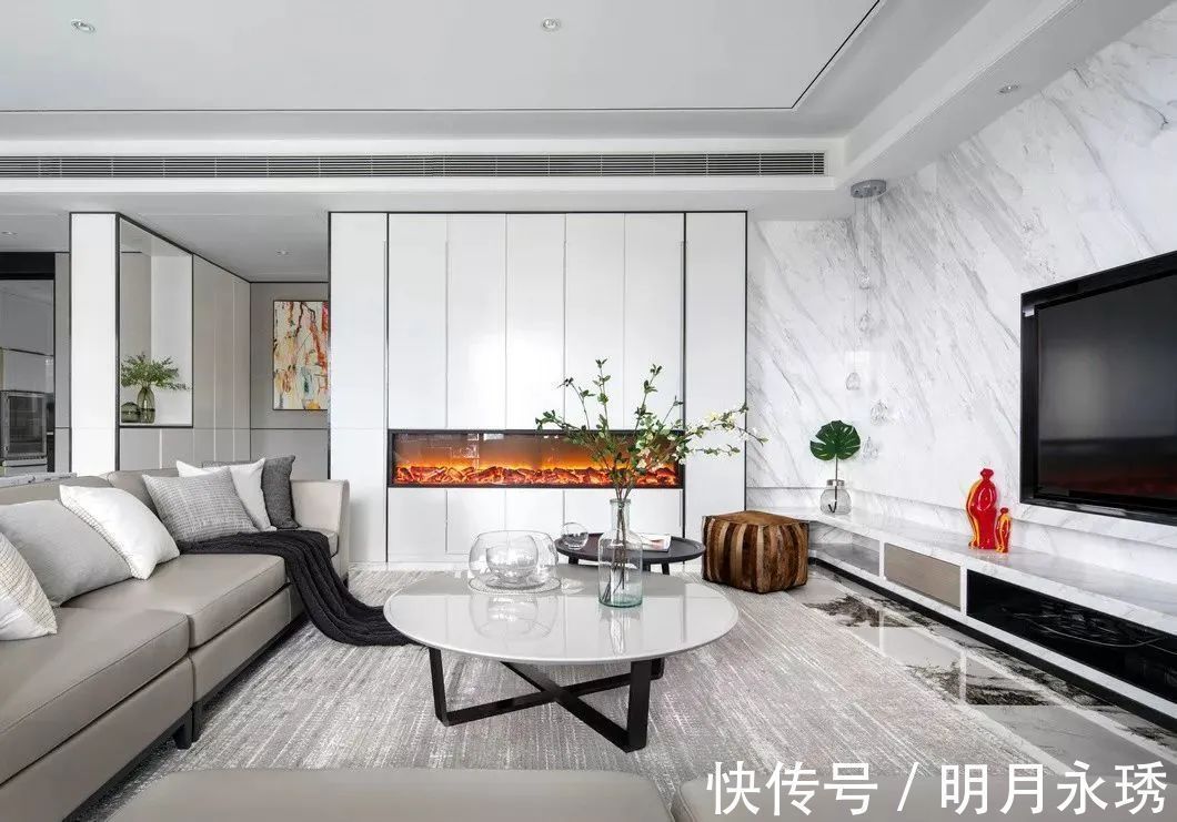 优雅|246㎡现代大平层，简约大方的空间，时尚优雅的布置，高级档次
