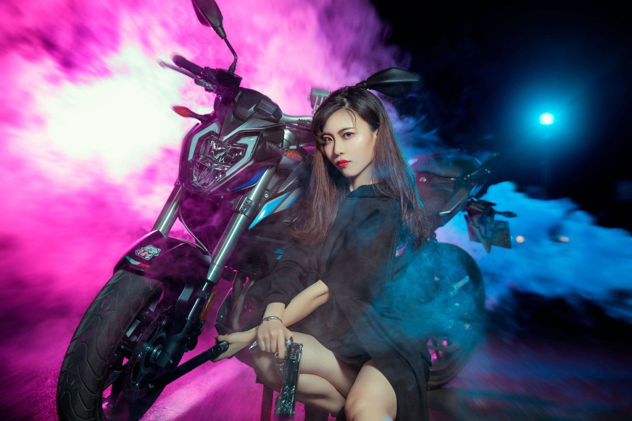 蝉女|蝉女廖兮 机车少女cosplay