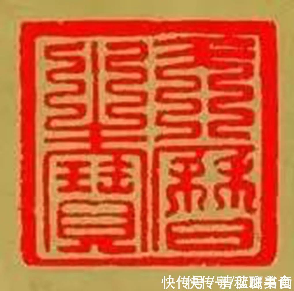 印章&无名古画《子母猴图》，并非出自名家之手，上面的印章耐人寻味