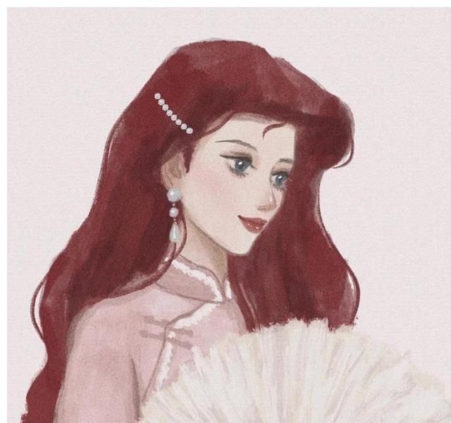 迪士尼|迪士尼公主变“民国风”,茉莉公主团扇半遮面,花木兰旗袍最特别