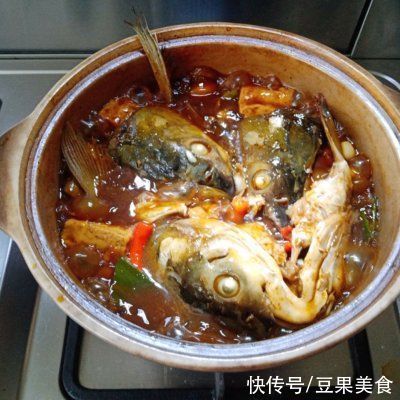 鱼头|#一周减脂不重样#砂锅炖鱼头