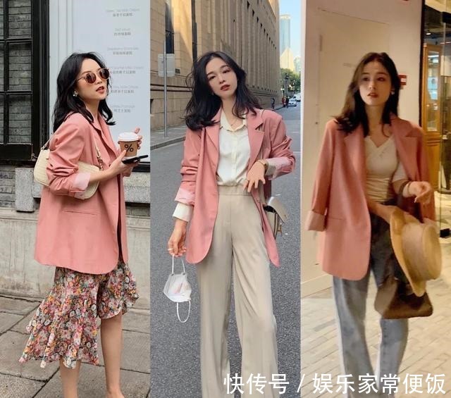 西装 穿西装不要只会配西装裤学这位博主的“高级”穿搭,优雅又干练!