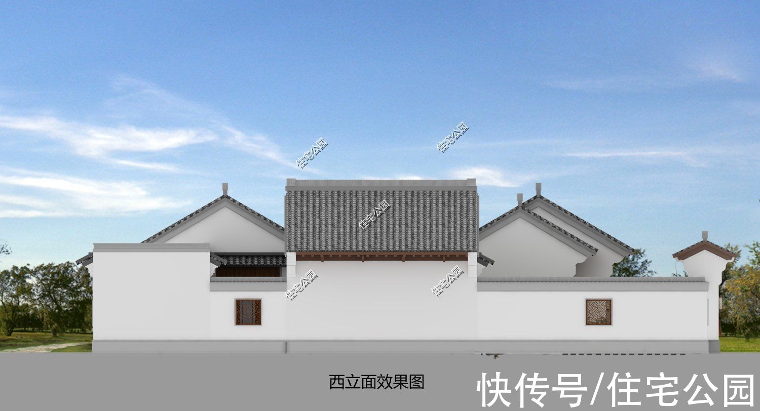 盖房|农村盖房一定要有个院，11×19米中式合院，当养老房很合适