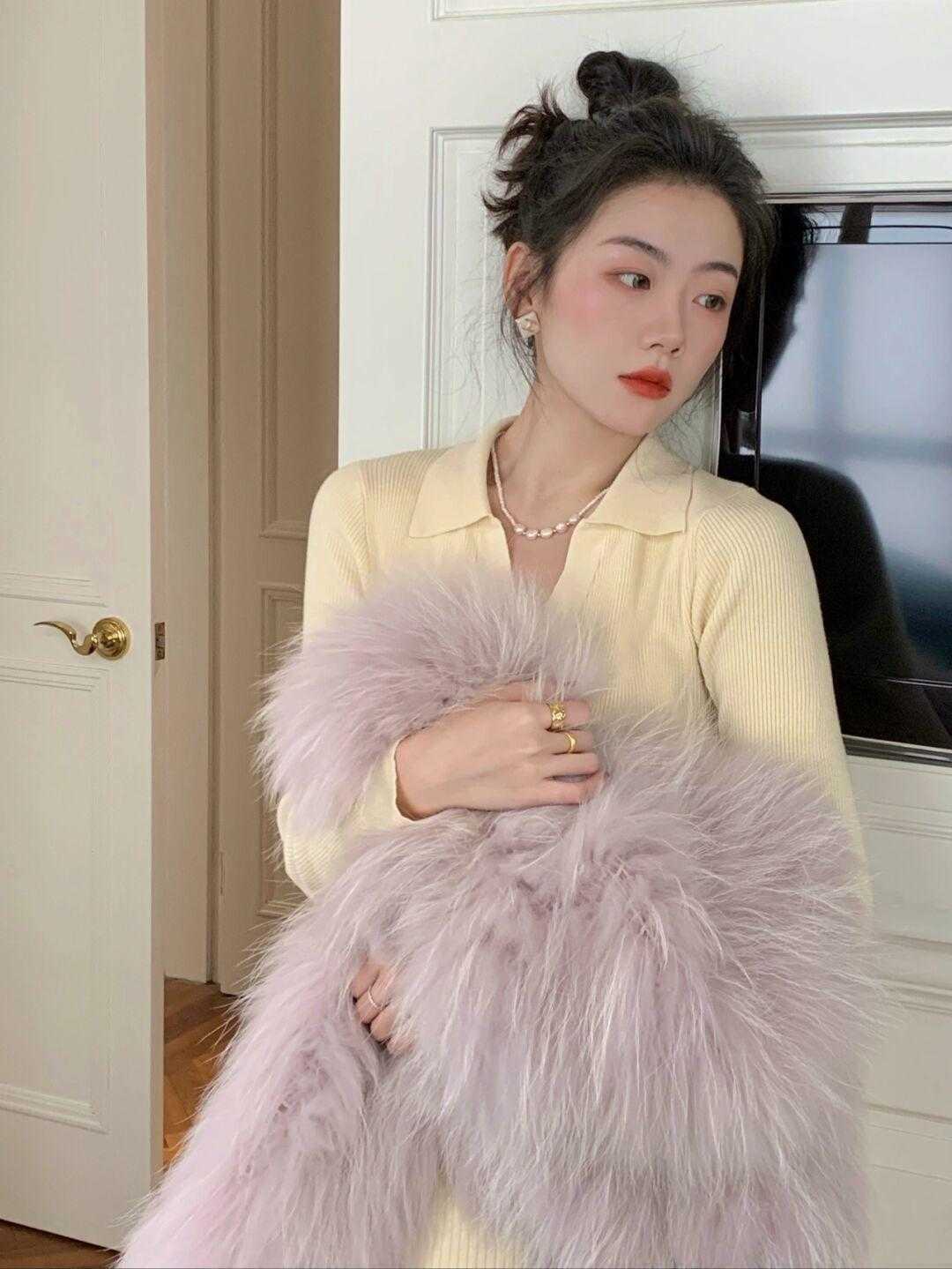 小姐姐|秋冬,穿针织连衣裙魅力全开,高级优雅又洋气,漂亮大气