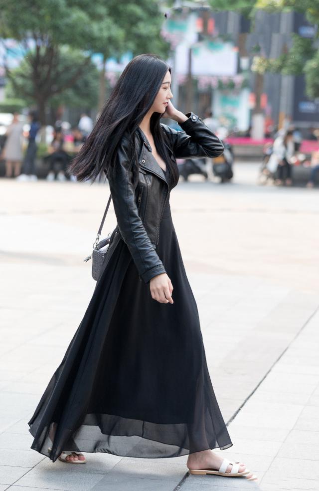 黑白|经典黑白搭配的小姐姐,气质温婉,尽显女性时尚之美