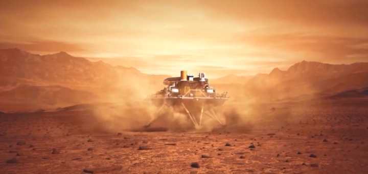 天问一号着陆器 “祝融”火星己相会!天问一号成功着陆火星,降落到了一个好地方