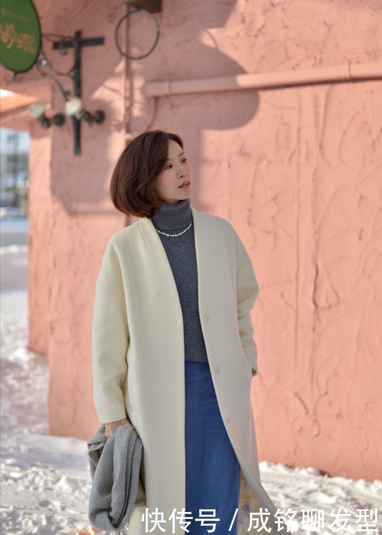 早春流行“大衣+裙子”穿法,时尚百搭优雅又高级,显瘦又洋气