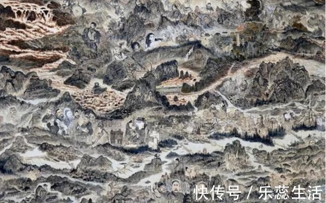 成墨#美术教师耗时38年,画7500米长的画,如今欠债80万,要卖房抵债