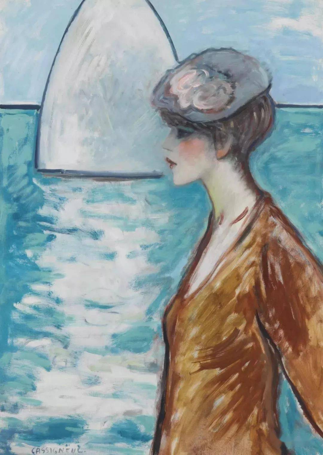 野兽主义#皮埃尔·卡西尼尔:领略野兽主义奔放节奏和表现主义浓烈意蕴油画作品