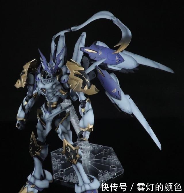 巴耶力|《数码宝贝》红莲骑士兽混搭巴耶力高达模型改造“巴耶力公爵兽”!