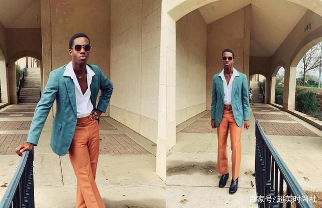 t恤|黑人时尚模特走红网络，复古时尚风引人注目，还获评最佳着装奖