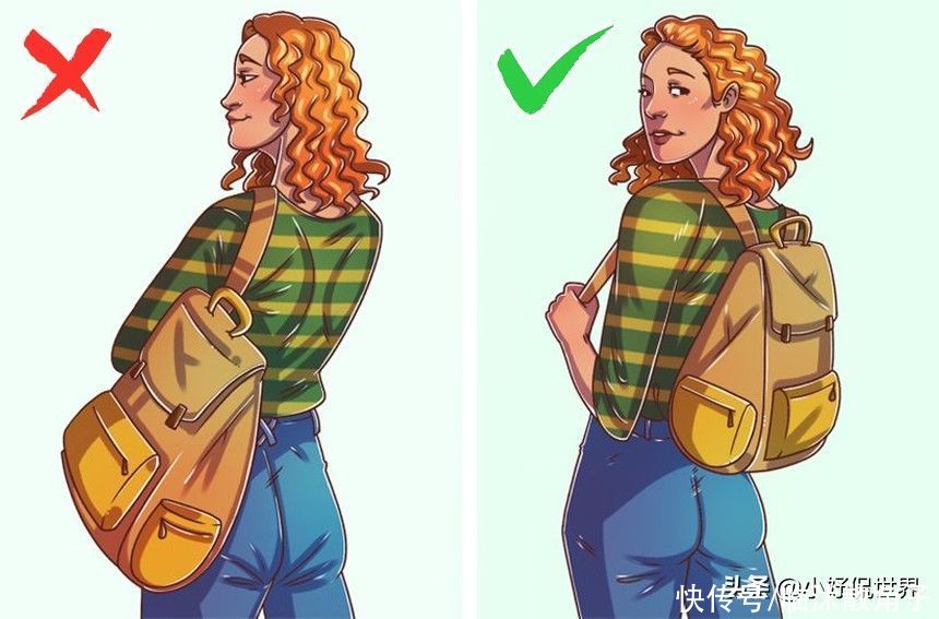 携带|可能会对你的背部和肩膀带来伤害的7种携带包包的方式