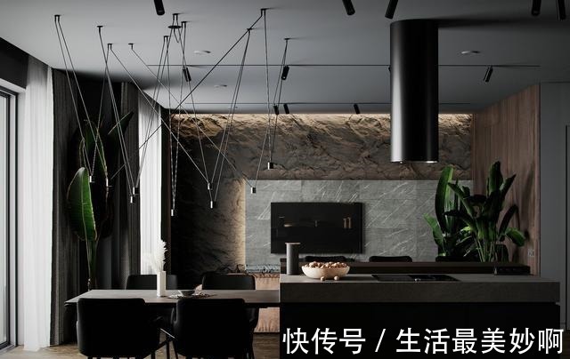 背景墙|工业风格的复式大宅,高级又有质感,健身房很帅气!