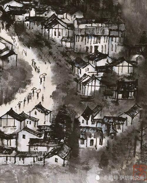 桂林山水$从传统中来,画时代新意,李可染绘《桂林雨景》