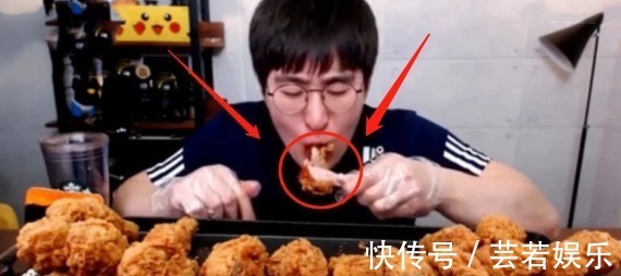 大胃王挑戰(zhàn)60個“雞腿”，咬一口后卻穿幫了，網(wǎng)友吃不起別裝！