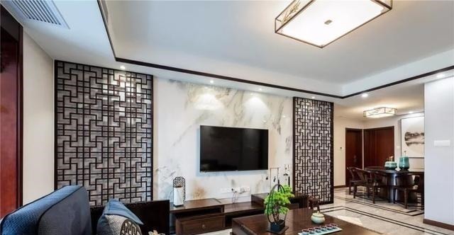 展示柜|新中式客厅电视墙,儒雅端庄,华丽大方!新中式客厅电视墙,儒雅端庄,华丽大方!