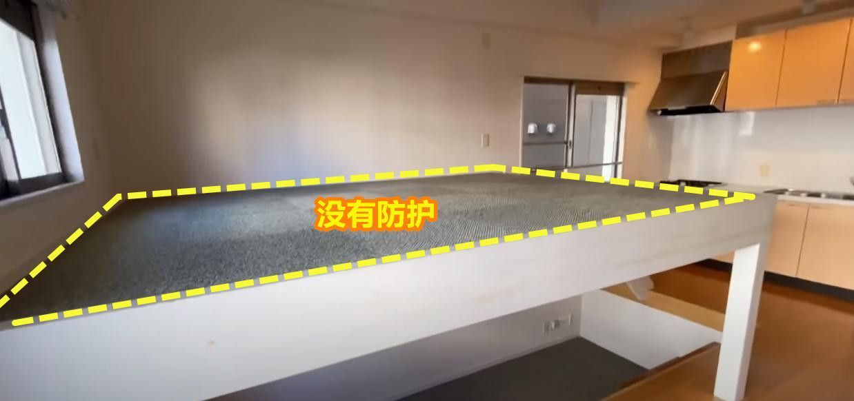 卧室|日本装修确实有一套,地面抬高60cm卧室下沉,客厅架在半空中!