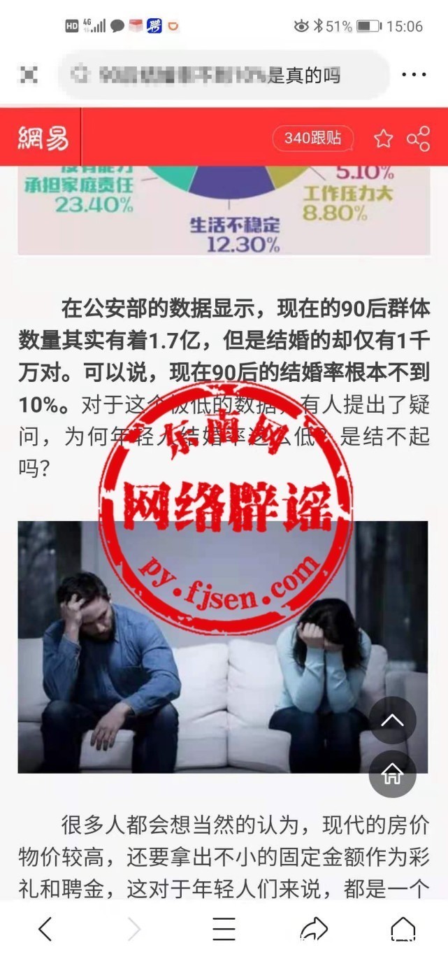 数据|网传“90后结婚率不到百分之十”？用数据破除谣言