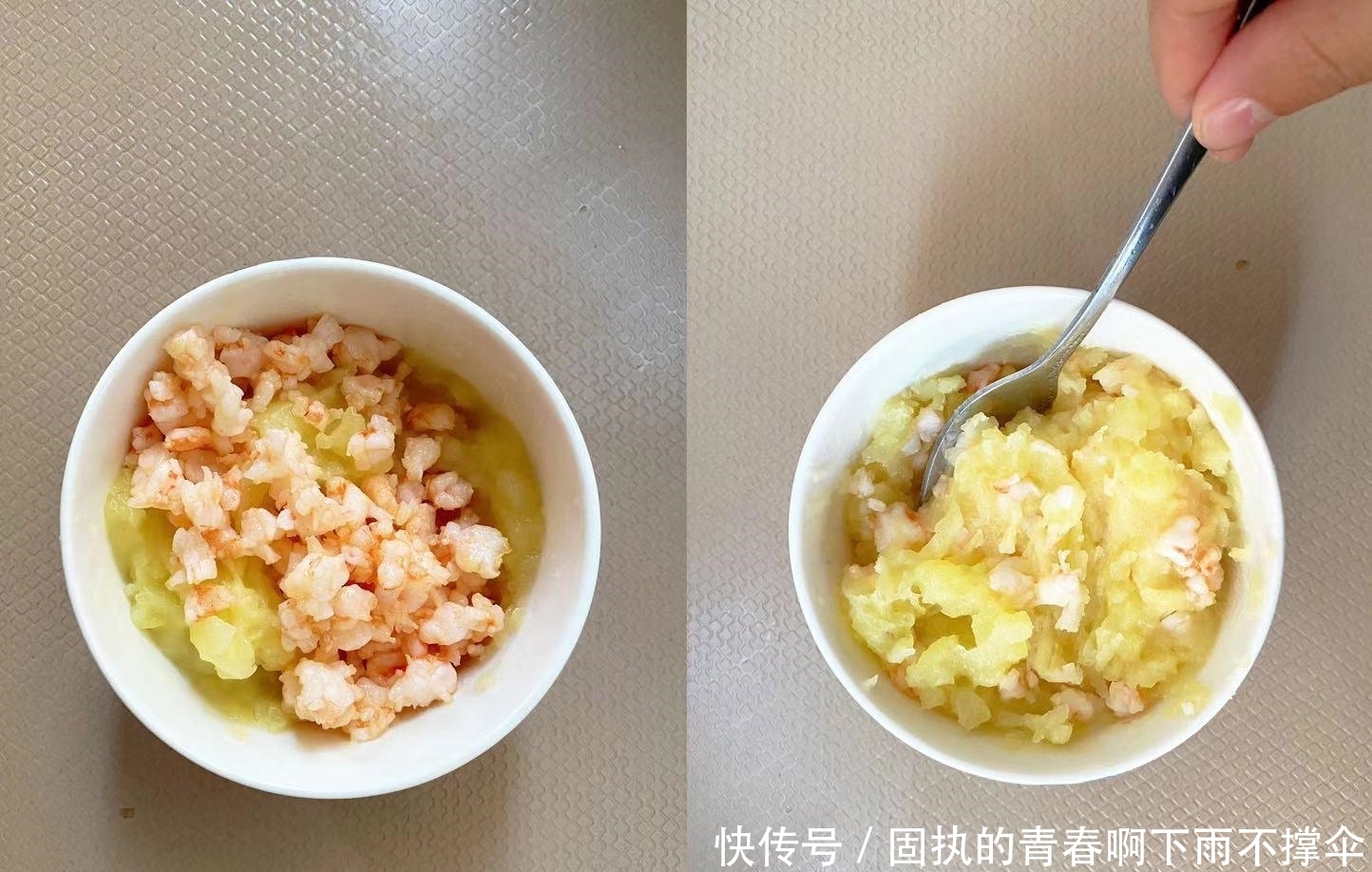 虾仁|简单易做≠没营养,娃吃的土豆泥这样做,双重补钙松软香甜超好吃