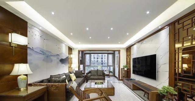 展示柜|新中式客厅电视墙,儒雅端庄,华丽大方!新中式客厅电视墙,儒雅端庄,华丽大方!