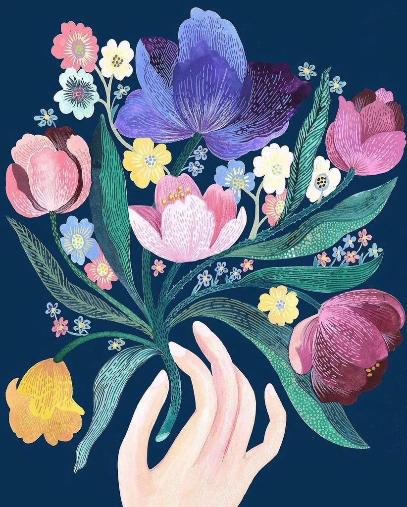  艺术家|水彩平涂，装饰效果太强了，自己动手画一幅，美到邻居羡慕嫉妒！