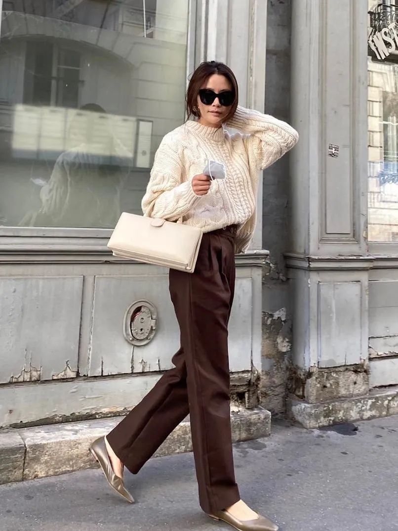 奶奶裤 针织衫+奶奶裤=好看好穿爆了！