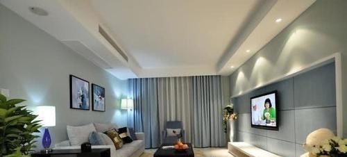 电视背景墙|晒晒朋友130㎡的新房,3室2厅好通风,一进门就被震惊了!