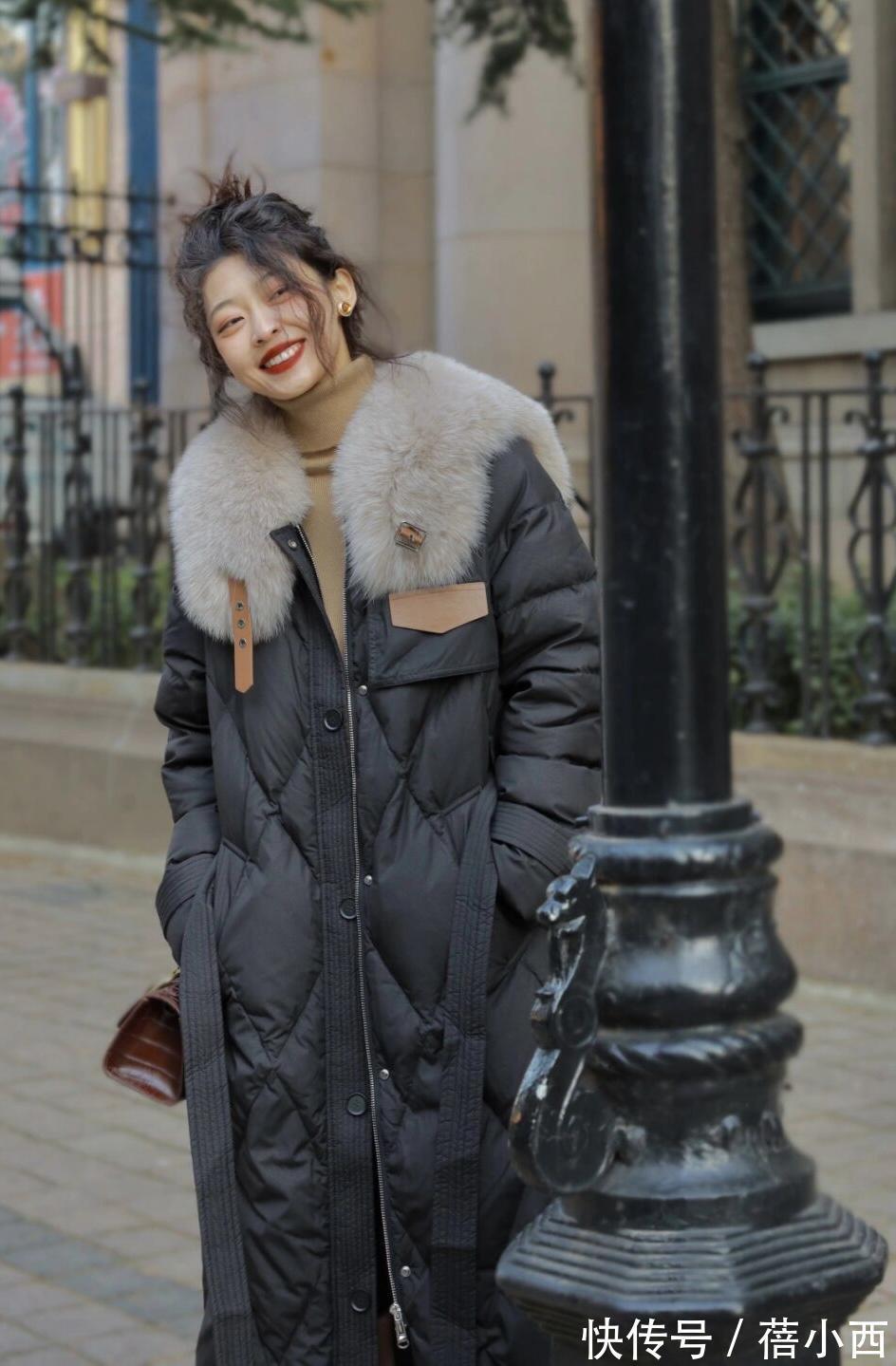 低腰线 谁说“羽绒服”不时尚?选这4个款来穿搭,不仅时髦还百搭实穿