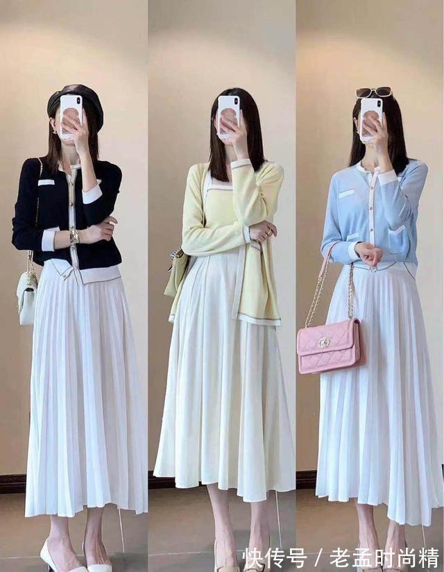 露肤|优雅得体的“通勤风”穿搭,日常穿正好,爱美的女人快学起来