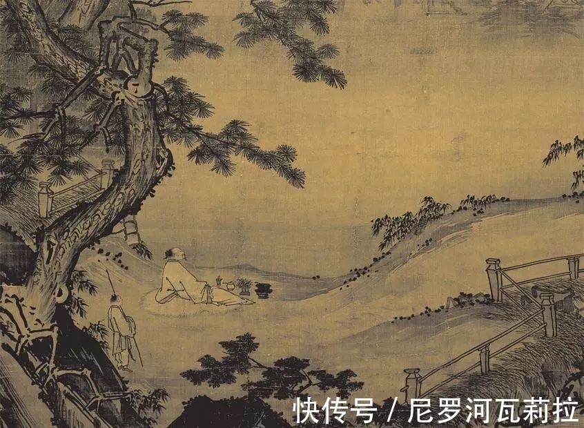 寒江独钓图#南宋的一幅画,画船不画水却被称为神作?放大10倍后看出其中奥妙