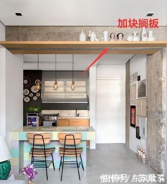 宝地|现在业主越来越聪明了!横梁不能拆,就在下面加块板,做收纳宝地