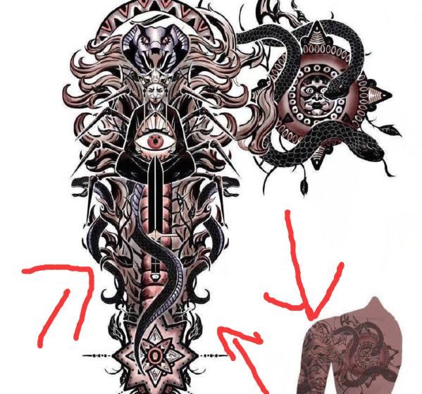 李星云|不良人：官方公开十二峒纹身设计稿，主体由殒生蛊和三头蛇组成