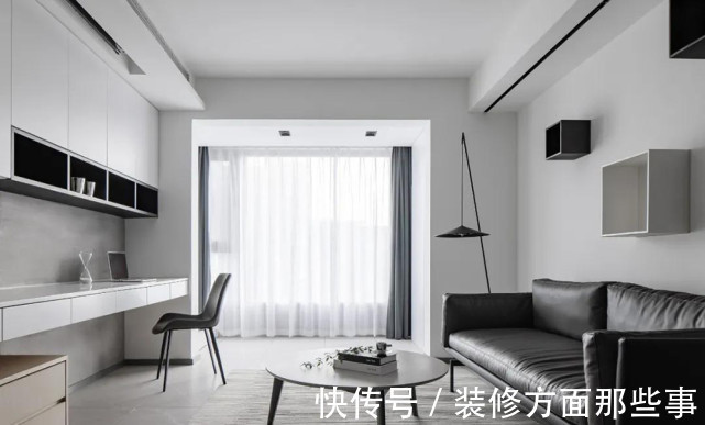 床头柜|91平现代简约风三居室黑白灰主干净清爽，加入木色提升空间温度