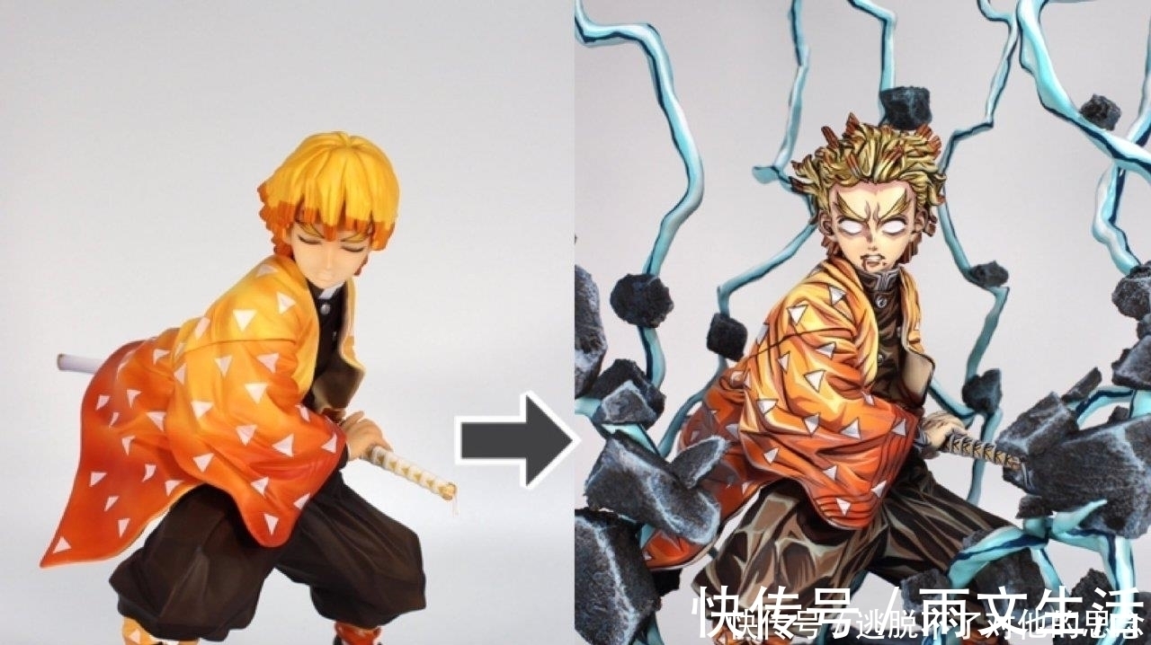 荒木|网友二次改造手办,按个人喜好给手办做涂装,立体手办像纸片