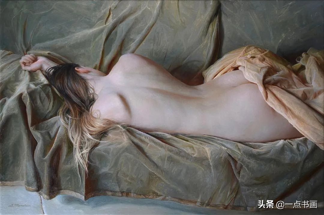绘画|她痴迷于画那些睡觉觉的美女,青春清纯,宁静唯美