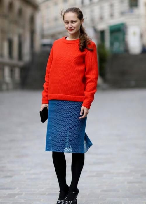 半身裙|卫衣可以这么的美，简直刷新了，我对卫衣的认知！