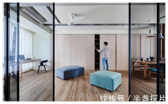 木调|充满欢声笑语的亲子之家!110㎡,时尚灰蓝调北欧风,超惊艳!