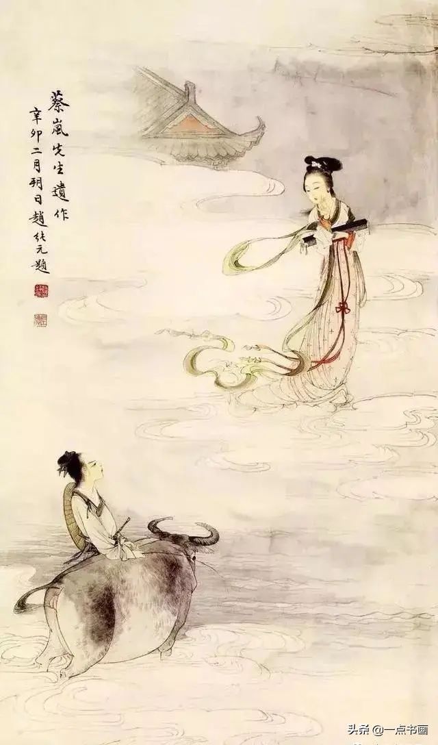 白描！他的白描被评为“当代第一”，画仕女独辟蹊径