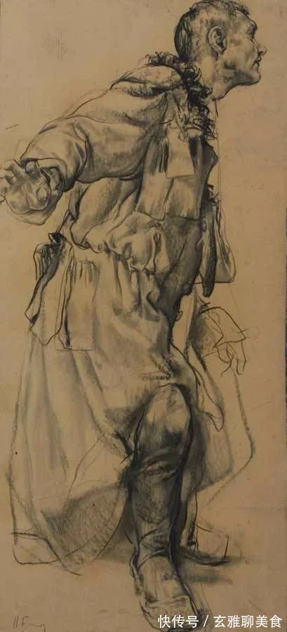 尼古拉&俄罗斯绘画大师级的素描和油画,恰到好处的美