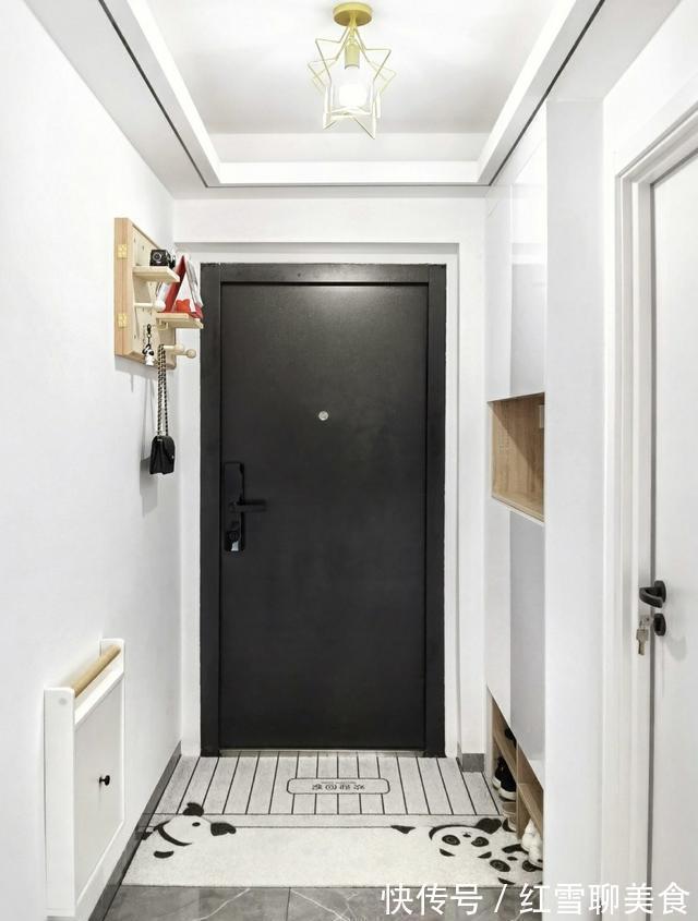 玄关|80平三房装修花了35W,婆婆负责监工,全屋效果美滋滋,太幸福了